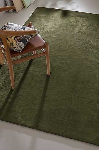 Jotex CORAL Florteppich in Grün, handgetuftet, modern und rutschfest - Bild 1