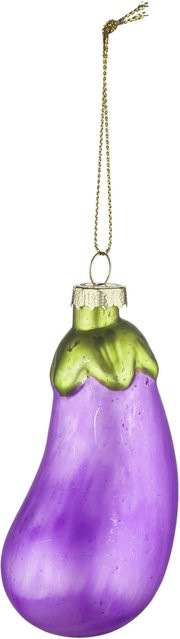 Mömax Christbaumanhänger Figures aus Glas in Grün und Lila mit Tierfiguren - Bild 1