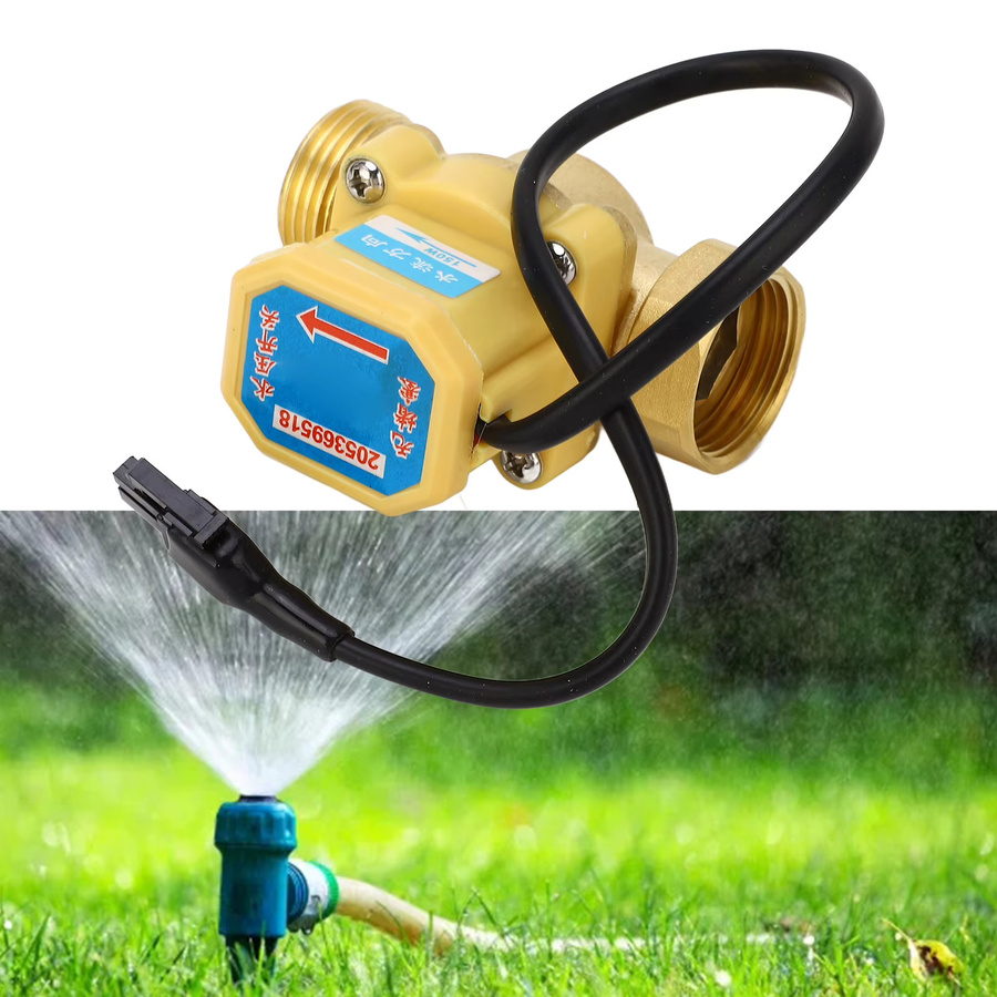 Aramox Automatischer Wasser-Druckregler aus Messing in Gold mit G3/4 Anschluss zum Schutz des Wasserdurchflusses - Bild 3