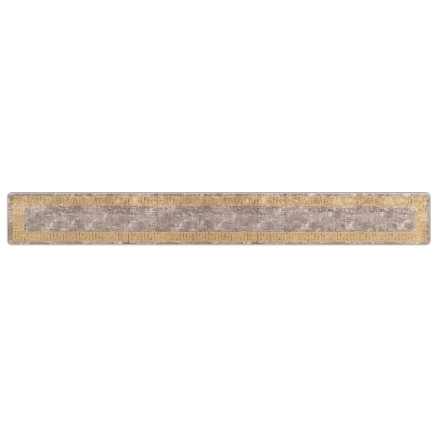 vidaXL Teppichläufer MARSA modern in Grau und Gold aus Polyester, Breite: 50 cm, Länge: 400 cm - Bild 2