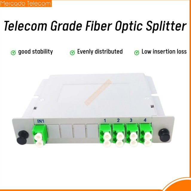 CAILI LC APC PLC 2x8 Glasfaser Splitter Box mit Kassette für FTTH Fiber Optic Coupler Splitter - Bild 1