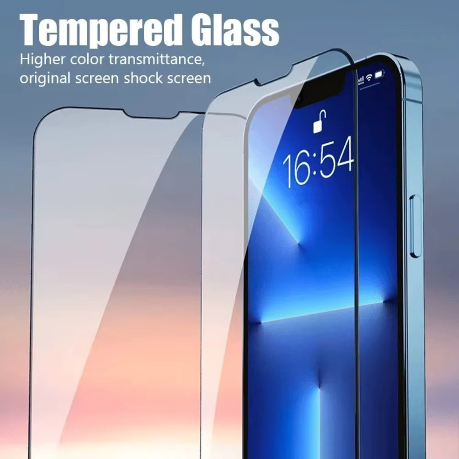2 Stück Full Cover Displayschutzfolie für Apple iPhone 17 16 15 14 13 12 11 Pro Max Plus Air 16e mit One Click Installation, transparent - Bild 3