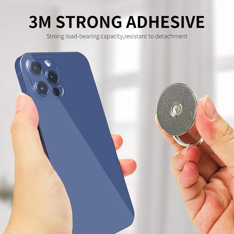 WSSHE Metallring Handyhalterung als Smartphone Stützständer in Schwarz und Silber für iPhone, Samsung und Xiaomi - Bild 4