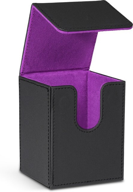 BANLOGA Kartenbox, Kartenaufbewahrungsbox, PU-Leder, mit Magnetverschluss - Bild 1
