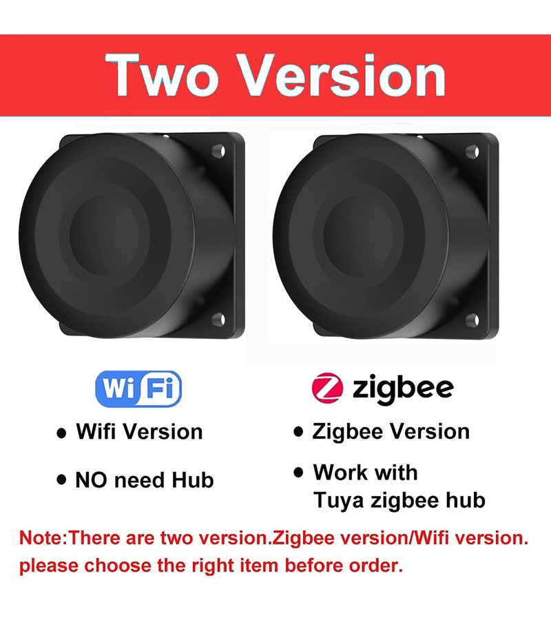 Tuya Drahtloser Flüssigkeitsmonitor Sensor mit Ultraschall-Tiefenmessung via WiFi oder Zigbee in Schwarz - Bild 2