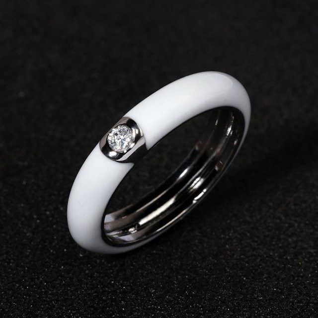 YIRAN Ring, Emaille, Kupfer, Gold, Zirkonia, Damen - Bild 1