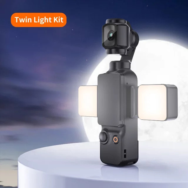 Desiontal Mini magnetisches LED-Fülllicht in Schwarz für DJI Osmo Pocket 3 mit dreistufiger Dimmhelligkeit - Bild 1