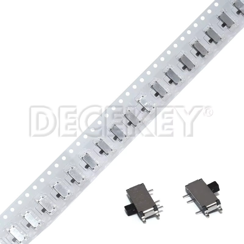 50 Stück DECEKEY Mini 7-Pin SPDT MSK-12C02 SMD Kippschalter in Schwarz für MP3 und MP4 - Bild 2