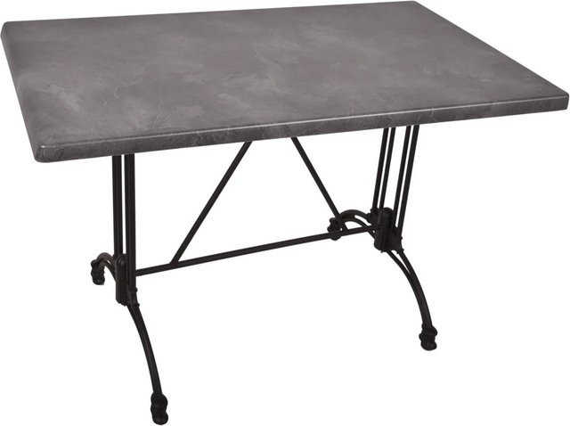 DELUKE Bistrotisch JOANA rechteckig in Schwarz für Innen- und Außenbereich B/T/H: 110 x 70 x 66 cm - Bild 1