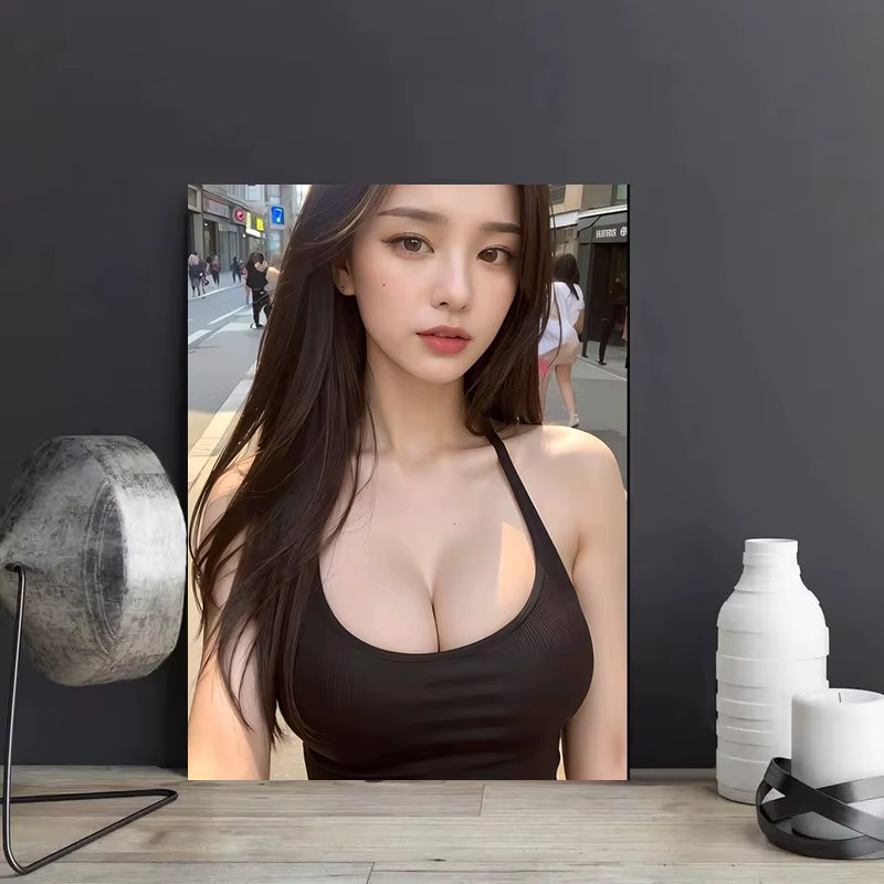 CIFBUY Metall-Druckposter Frauen Rahmenlose Wandkunst für Wohnzimmer und Fitnessraum - Bild 2