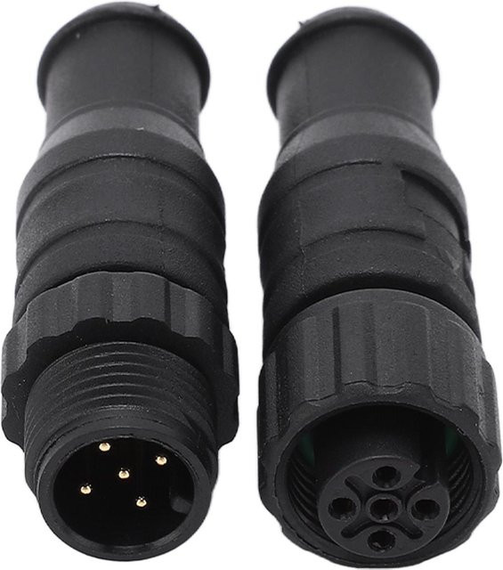 CosyHome Marine NMEA 2000 Terminatoren M12 Männlich Weiblich 5 Pin IP67 Wasserdicht für Lowrance Netzwerke, Grau und Schwarz, 2 Stück - Bild 1