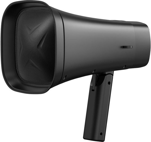Andoer Solarbetriebenes Megaphon mit Bluetooth und Aufnahmefunktion, tragbarer kabelloser PA-Bullhorn-Lautsprecher für den Außenbereich, Schwarz - Bild 1