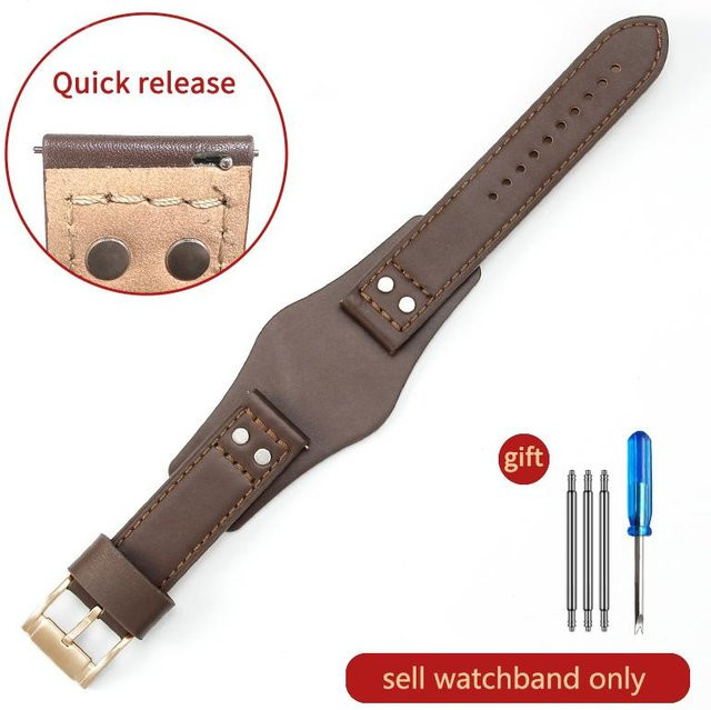 Fossil Uhrenarmband Leder, 22 mm, Herren - Bild 1