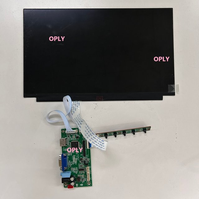 OPLY EDP Controller Board Kit für 17 Zoll WUXGA Monitor mit HDMI und VGA, kompatibel mit HSD170PUW1-B00 LED Panel, Schwarz - Bild 1