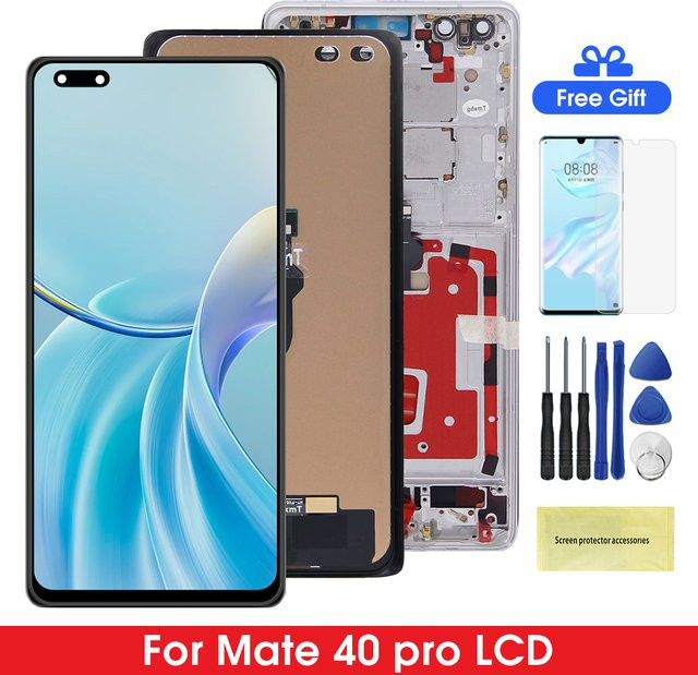 Huawei Mate 40 Pro NOH-NX9 LCD Display Touchscreen Digitizer Ersatz Montage in Schwarz - Bild 1
