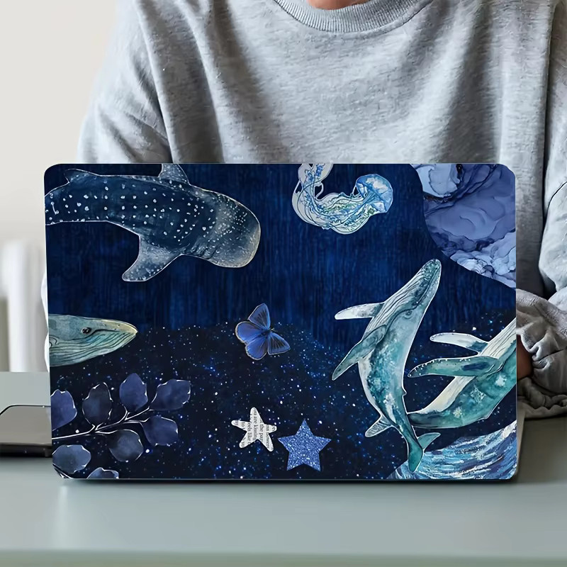 Dream Dolphin Laptop Schutzfolie aus PVC in Blau, 2er-Set, universell passend für 15,35 x 10,63 Zoll - Bild 6