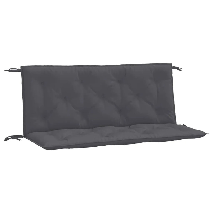 vidaXL Gartenbank-Auflagen 2er-Set Anthrazit aus wasserabweisendem Oxford-Gewebe, B/T/H: 120 x 50 x 7 cm - Bild 2
