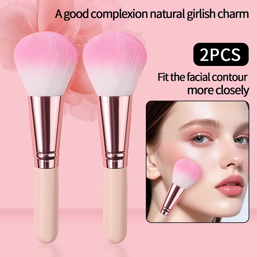 Vitality Girl Lippenstiftpinsel, Rosa Holzgriff, Kompakt - Bild 1