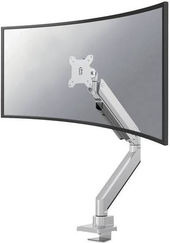 Neomounts NM-D775SILVERPLUS 1-fach Monitor-Tischhalterung in Silber, schwenkbar, für Monitore von 25,4 cm bis 124,5 cm - Bild 1