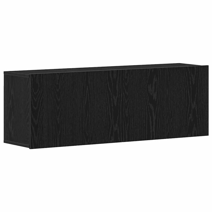 vidaXL TV-Schränke Set aus Holzwerkstoff in Schwarzer Eiche, 2 Stück, B/T/H: 120 x 30 x 41 cm - Bild 2