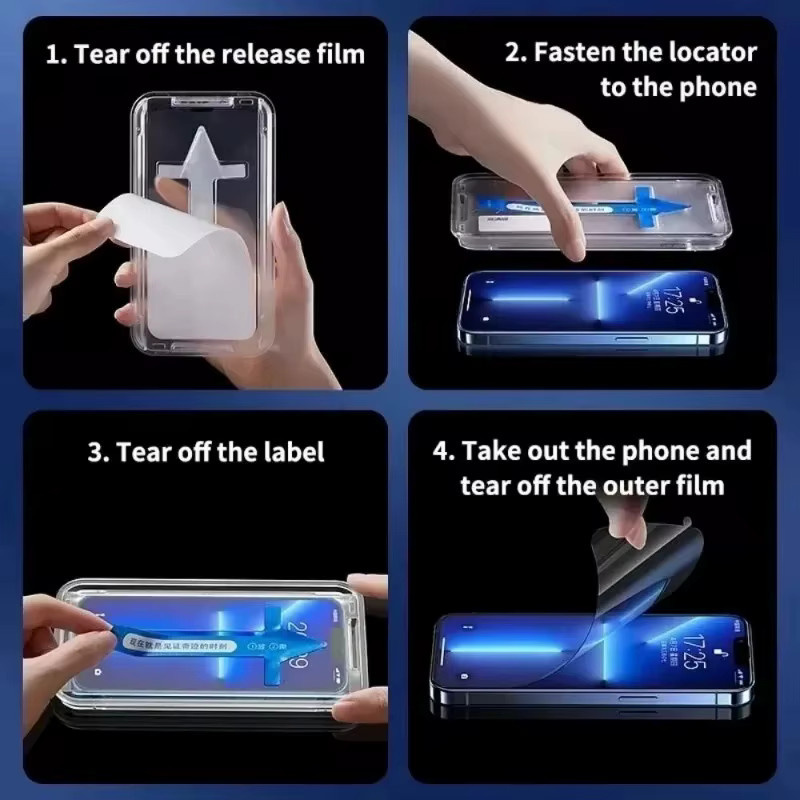 2 Stück Premium Displayschutzfolie aus gehärtetem Glas für Oppo Reno 12 Pro und Reno 12 Pro+, transparent - Bild 4