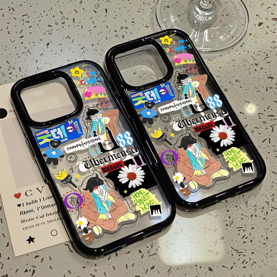 Luxus Acryl Schutzhülle für iPhone 11 12 13 14 15 16 17 Pro Max in Multicolour - Bild 4