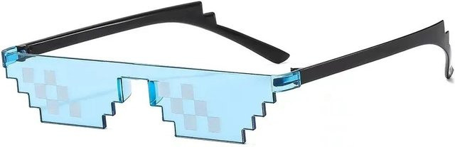 Yiran toy Sonnenbrille, oval, randlos, Kunststoff, Unisex, weiß, mehrfarbig - Bild 1