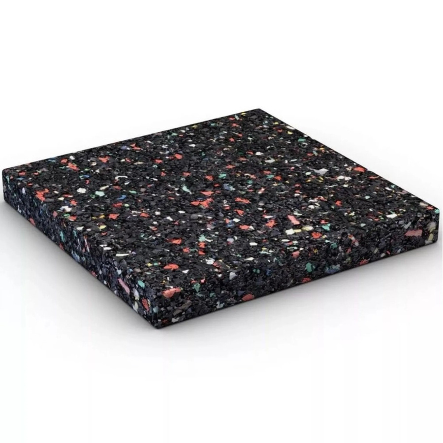 Karibu Unterlegpads aus Gummi für Gartenhäuser, Schwarz, 168 Stück, B/T/H: 7 x 7 x 0,8 cm - Bild 2