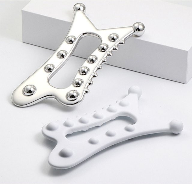 Metall Gua Sha Massage Werkzeug für den Körper, Unisex - Bild 1
