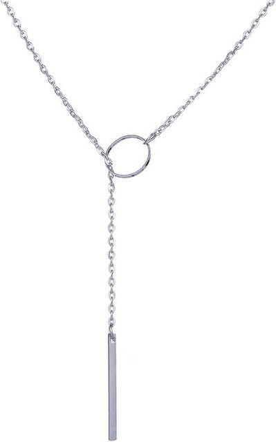 KaiTingu Halskette, Unendlichkeit Kreuz Anhänger, Silber, Bicolor, Damen - Bild 1