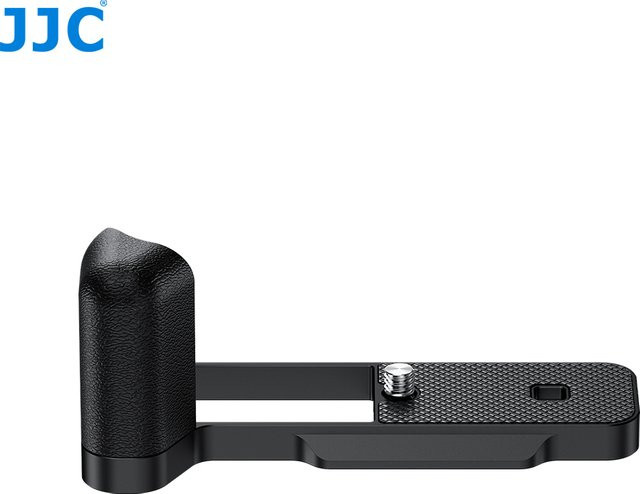 JJC Aluminium-Handgriff für FUJIFILM X Kameras, L-förmiger Griff mit integrierter Arca-Schnellwechselplatte und weichem Silikongriff in Schwarz oder Silber - Bild 1