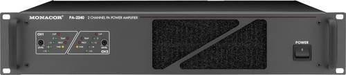 Monacor PA-2240 ELA-Verstärker 240W 2-Kanal in Schwarz - Bild 1
