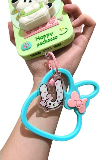 Sanrio MY Melody Silikon-Armband als modisches Handyband und Schlüsselanhänger in Blau - Bild 1