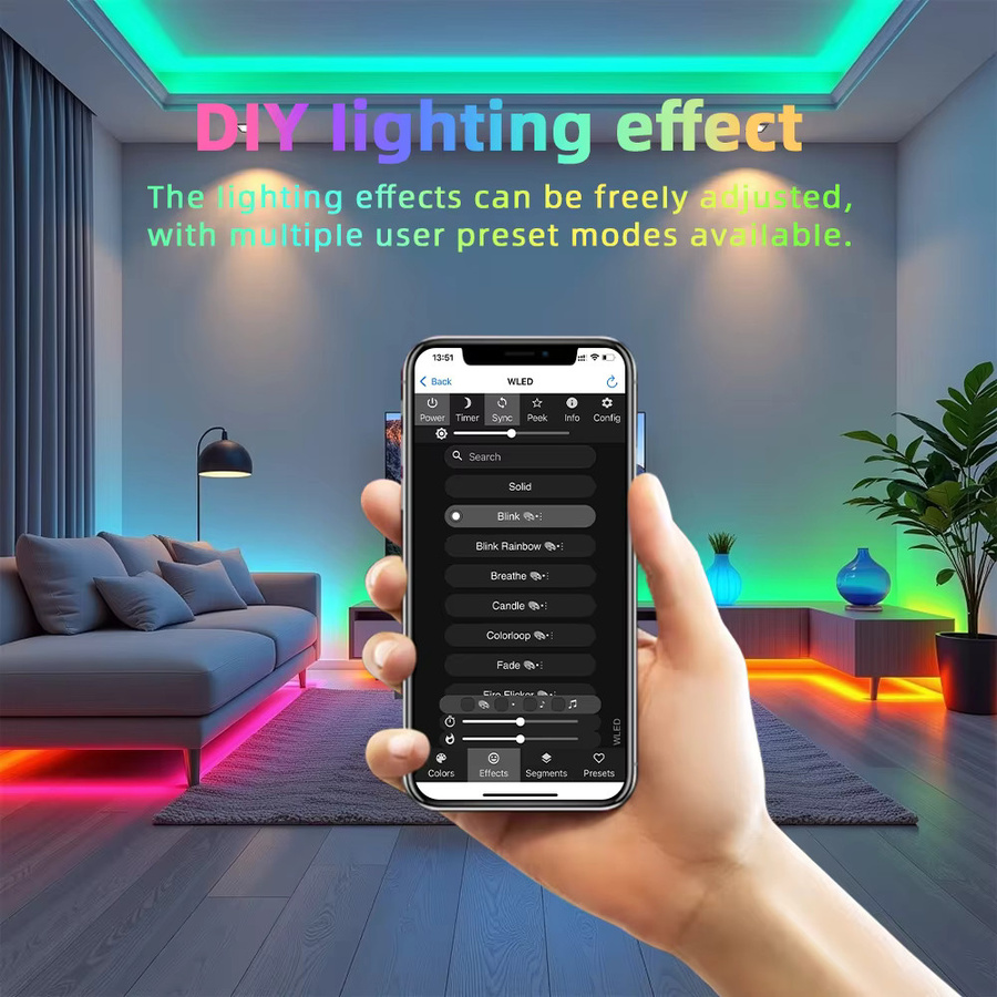 DOMRAEM WLED PWM 5-in-1 Smart Controller mit UART für DIY-Programmierung ESP32, kompatibel mit Alexa, Google Assistant und Home Assistant, für RGB RGBCCT LED-Streifen - Bild 6