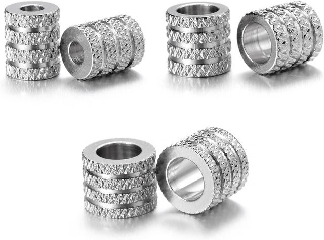 YouYoungDifferent Charms, Edelstahl, Silber, Unisex - Bild 1