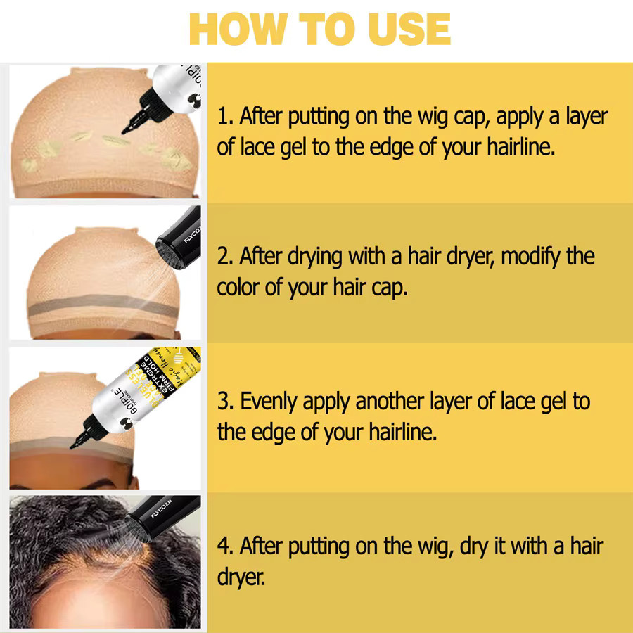 GOIPLE Flüssiggel, Klebemittel für Perücken und Haarsysteme, Unisex - Bild 4