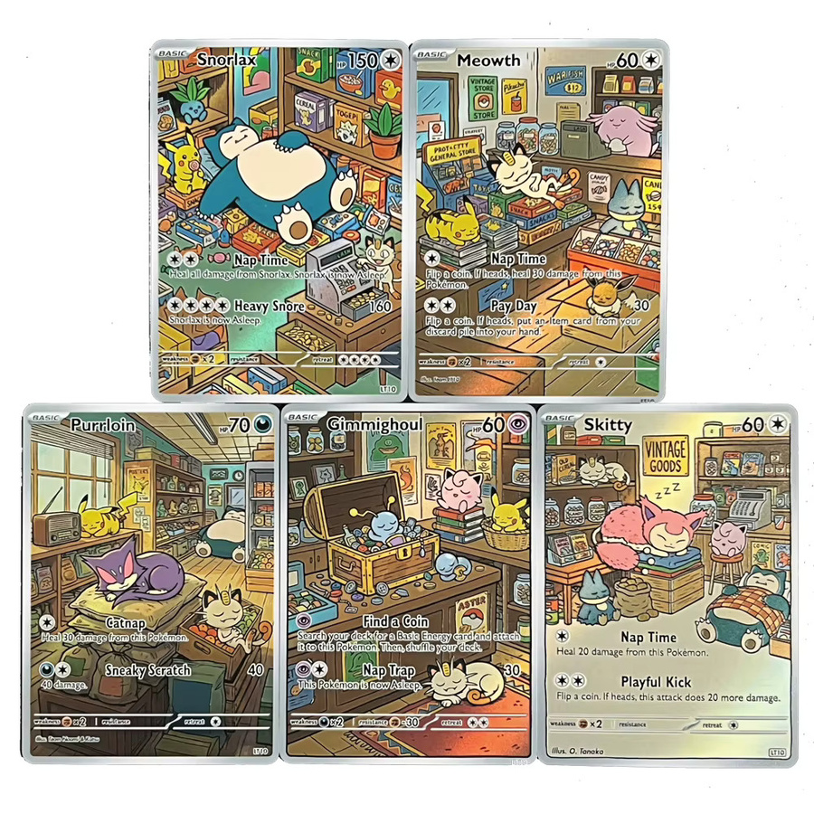 Pokémon Holo-Karten, 5-teiliges Set, Bunt / Mehrfarbig - Bild 4