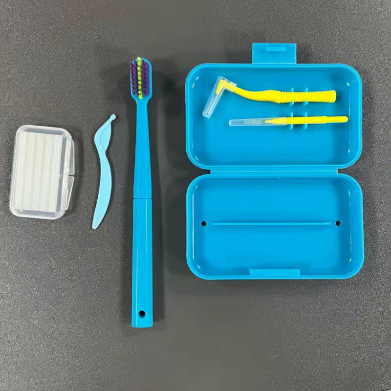 JNSUR Kieferorthopädisches Zahnbürsten-Set mit Interdentalbürste, Zungenschaber, Aligner-Kauen, Relief-Wachs und Haken - Bild 3