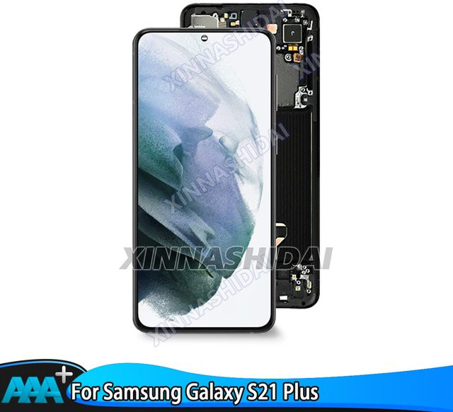 Samsung Galaxy S21 Plus OLED LCD Display mit digitalem Touchscreen in Schwarz für Modell G996B G996B/DS - Bild 1
