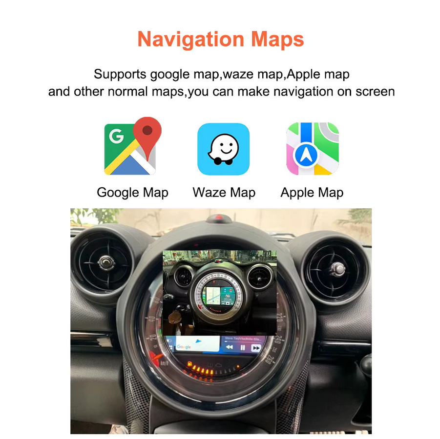 Bonroad Wireless CarPlay und Android Auto Interface für BMW CCC System Mini Cooper R55 R56 R57 mit Airplay und Mirror Link Modul - Bild 4
