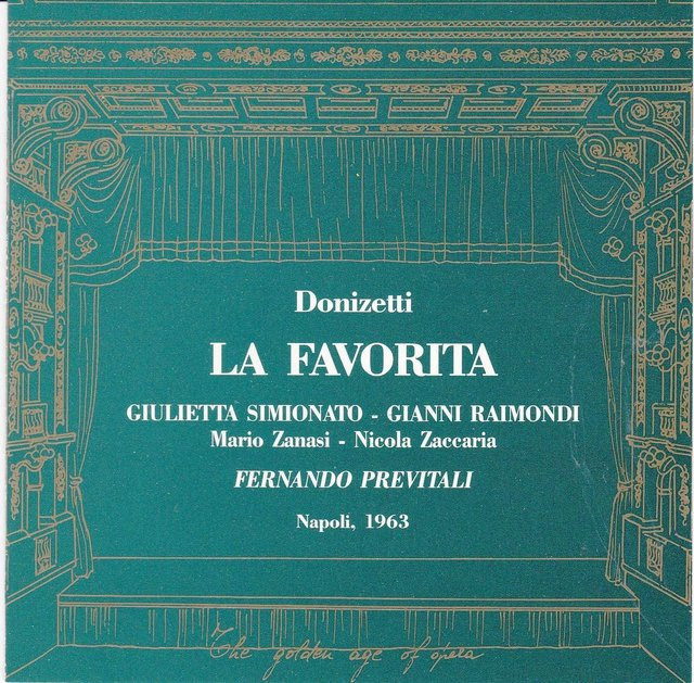 La Favorita von Donizetti, Raimondi, Simionato, Previtali, CD, blue - Bild 1