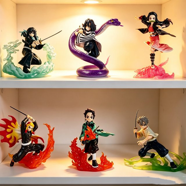 Bandai Demon Slayer Kamado Tanjirou Nezuko Hinokami Kagura Actionfigur - Bild 1