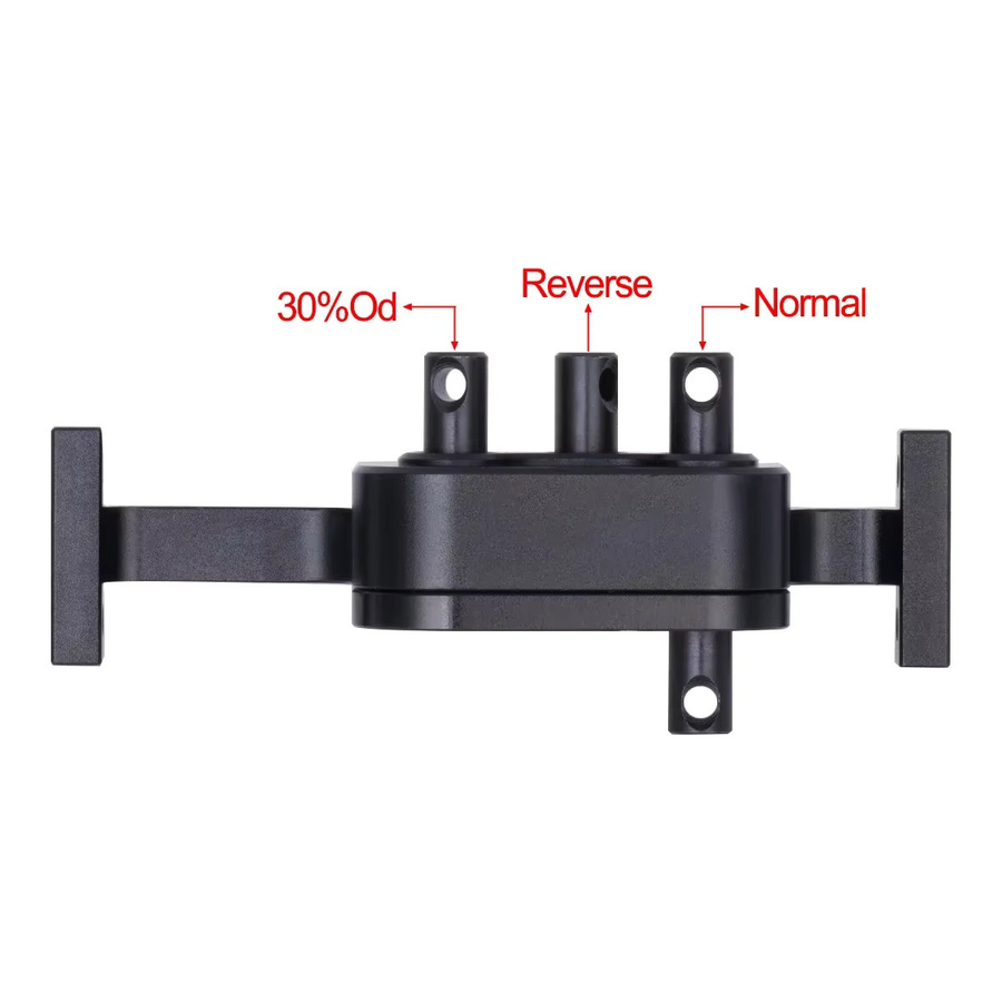MALOM RC CNC-Aluminium-Verteilergetriebe, Metall, 70 mm Breite, mit 5 mm Welle - Bild 3