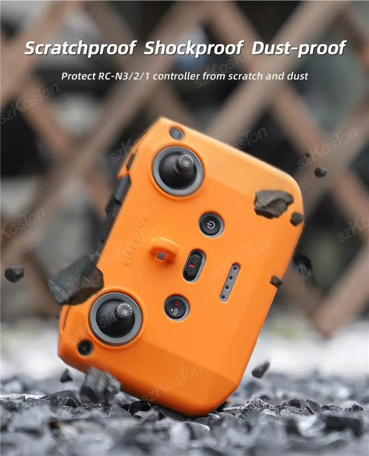 DJI Silikon-Schutzhülle für RC-N3, RC-N2 und RC-N1 Fernbedienungen sowie DJI Neo, Mini 4 Pro und Mini 4K inklusive Trageriemen in Schwarz - Bild 2