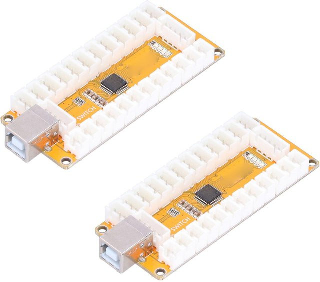 DIYelecs Zero Latency Spiel-USB-Encoder Gamepad Controller für Nintendo Switch und PC, Farbe: Weiß - Bild 1