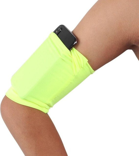 Rutschfeste Handyhalterung von ximatre als Sportarmband für Jogging und Nachtlauf in Schwarz, Orange, Pink oder Gelb - Bild 1