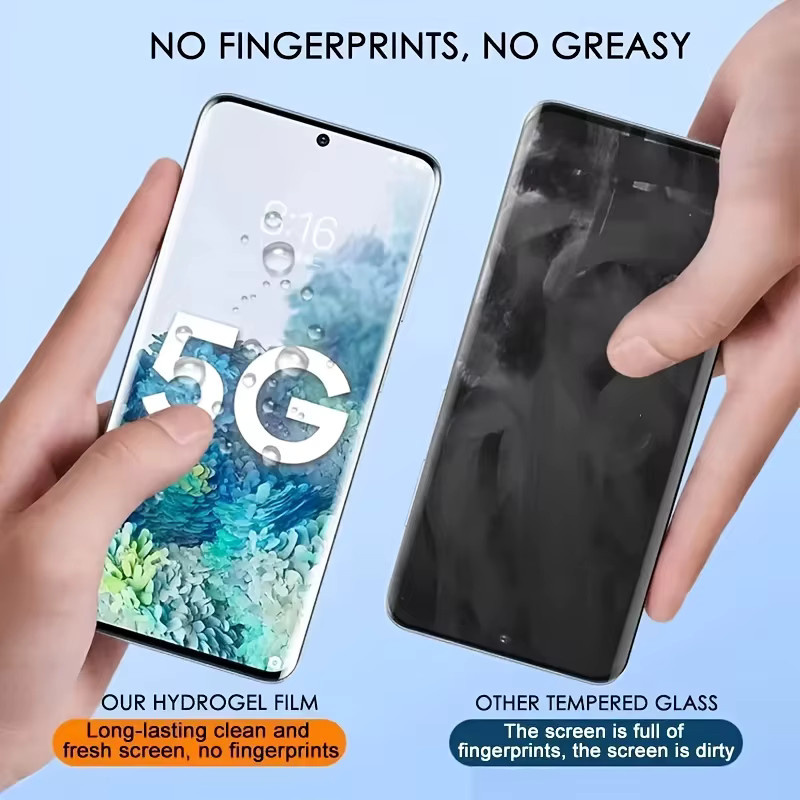 Hydrogel Display Schutzfolie für Samsung Galaxy S25 Ultra S24 S23 S22 S21 Ultra S25 FE S24 Plus S20 FE transparent - Bild 4