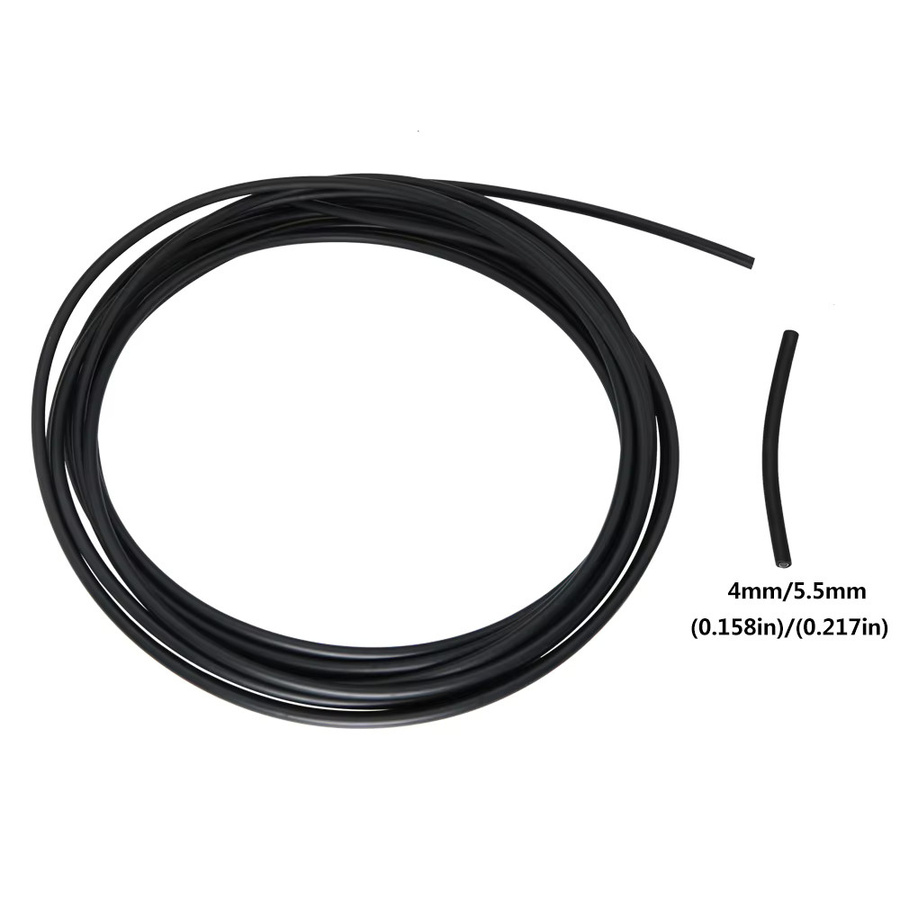 Kingmaled RGB PMMA-Glasfaser-Beleuchtungskabel mit PVC-Ummantelung in Schwarz, Länge: 5 m, Innendurchmesser: 2 mm bis 8 mm - Bild 1