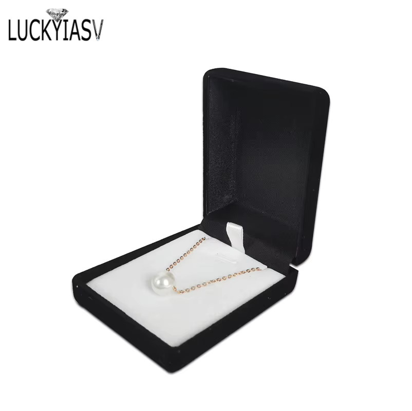 Schmuck Organizer Box, Samt, Schwarz Blau/Rot/Samt - Bild 2