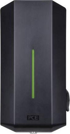 PCE Wallbox Typ 2 Mode 3 32A mit 1 Anschluss, 22kW, RFID und Schlüsselschalter, Schwarz - Bild 1